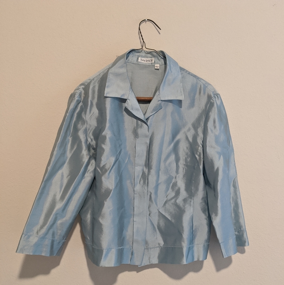 Tahari silk blouse